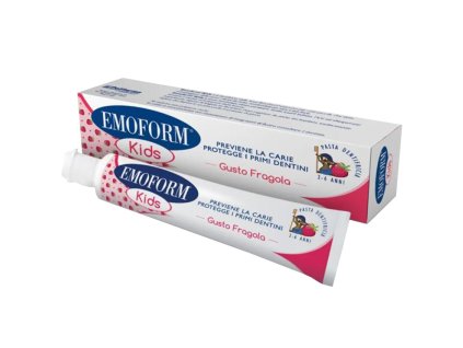 EMOFORM kids detská zubná pasta s jahodovou príchuťou  2-6rokov 50ml