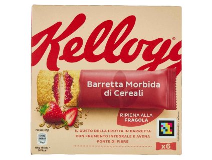 Kellogg's cereálne tyčinky plnené jahodou 6ks
