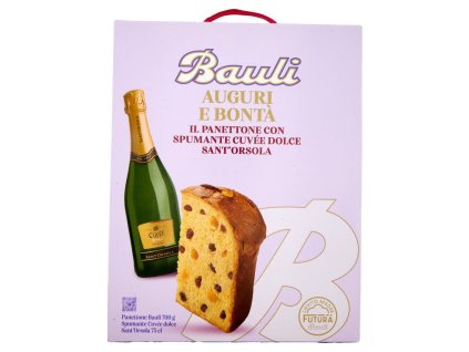 AUGURI E BONTĂ€ PANETTONE CON SPUMANTE CUVĂ‰E SANT'ORSOLA
