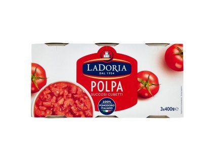 La Doria paradajková polpa kocky 3x400g