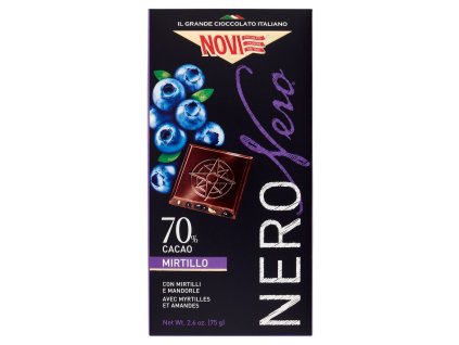 Novi horká čokoláda s čučoriedkami 75g