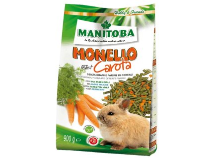 Manitoba krmivo pre mini králiky peletky s mrkvou 900g