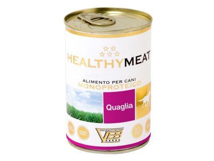 Healthy Meat monoproteínové vlhké krmivo pre psov s prepeličím mäsom 400g