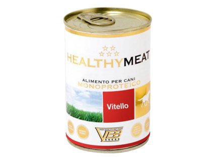Healthy Meat monoproteínové vlhké krmivo pre psov s teľacím mäsom 400g