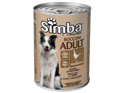 Simba šťavnaté mäsové kúsky pre psov s divinou v jemnej omáčke 1,23kg