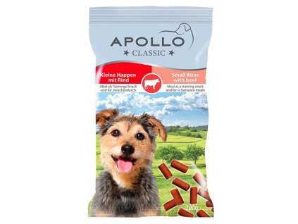 Apollo mäkký mäsový snack pre psov s kvalitným hovädzím mäsom 200g