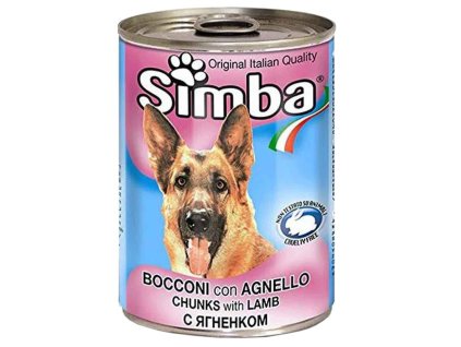 Simba šťavnaté mäsové kúsky pre psov s kvalitnou jahňacinou v lahodnej omáčke 415g