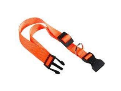 Ferplast nastaviteľný nylonový obojok v žiarivej oranžovej farbe 1ks