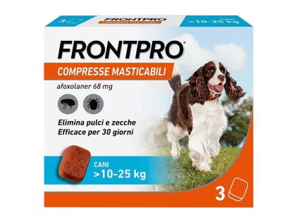 Frontpro chutné žuvacie antiparazitárne tablety pre psy 3ks