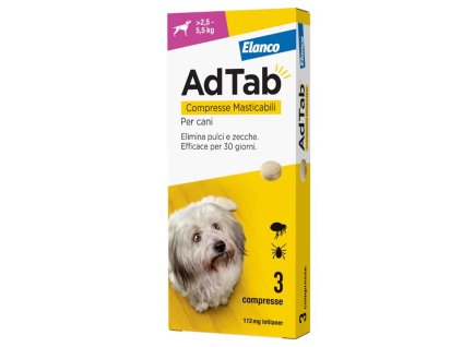 AdTab chutné žuvacie antiparazitárne tablety 3ks
