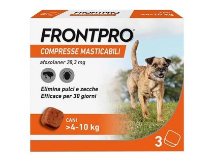 Frontpro chutné žuvacie antiparazitárne tablety pre psy 3ks