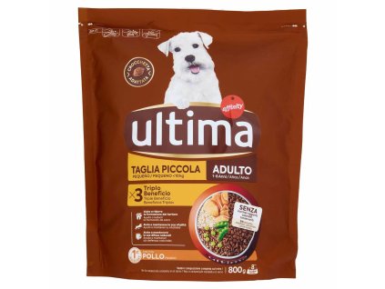 Ultima vyvážené suché krmivo pre psy s kuracím mäsom 800g