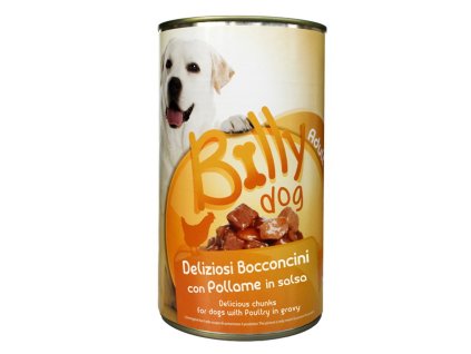 Billy Dog chutné vlhké krmivo s hydinovým mäsom v lahodnej omáčke 1,24kg