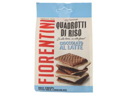 Fiorentini ryžové štvorčeky s mliečnou čokoládou 80g bezlepkové