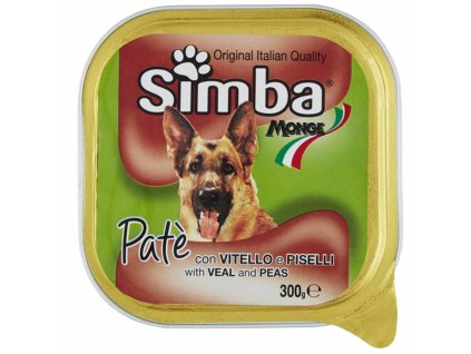 Simba vyvážená paštéta s teľacím mäsom a hráškom 300g