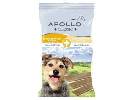 Apollo Classic žuvacie maškrty pre psov s kuracím a morčacím mäsom 200g