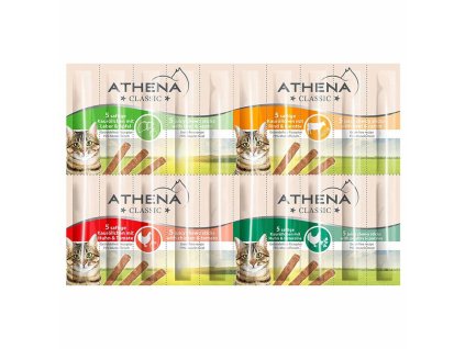 Athena Classic mäkké tyčinky s hovädzím, pečeňou a kuracím mäsom 40g