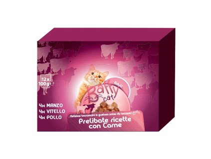 Baffy Cat šťavnaté kúsky mäsa v omáčke 100g-12ks
