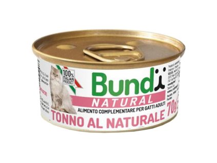 Bundy krmivo s čistým tuniakom v prirodzenej šťave 70g