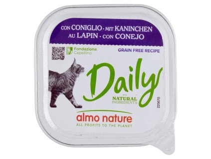 Almo Nature ľahko stráviteľné krmivo s králičím mäsom 100g