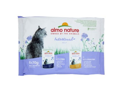 Almo Nature špeciálne krmivo pre mačky s citlivým trávením 70g-6ks