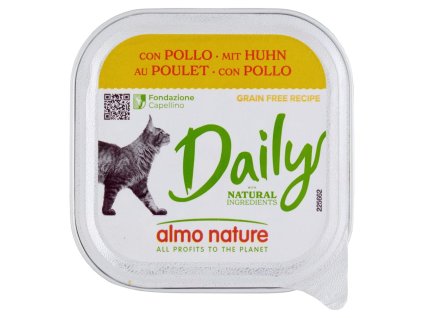 Almo Nature vyvážené mokré krmivo s jemným kuracím mäsom 100g