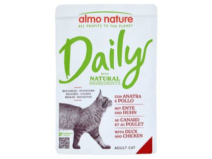 Almo Nature vlhké krmivo s kačicou a kuracím mäsom pre mačky 70g