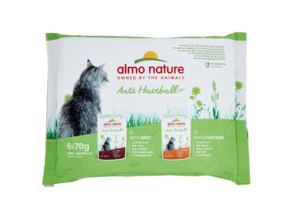 Almo Nature krmivo proti tvorbe chlpových bezoárov 70g-6ks
