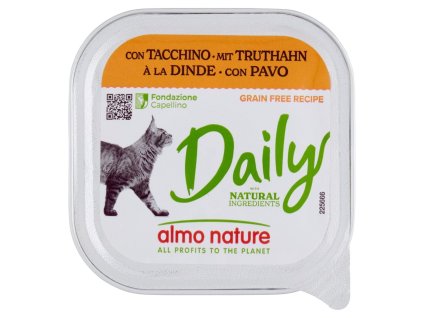 Almo Nature ľahko stráviteľné vlhké krmivo s morčacím mäsom 100g