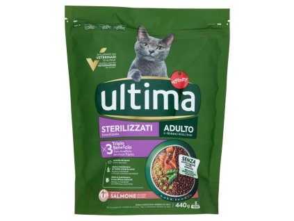 Ultima vyvážené krmivo s lososom pre sterilizované mačky 440g