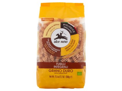 Alce Nero cestoviny Fusilli celozrnné 500g BIO
