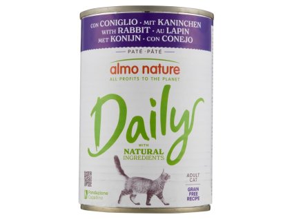 Almo Nature jemná paštéta s králičím mäsom 400g