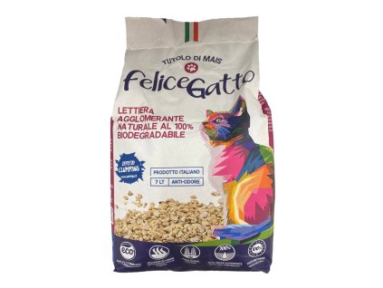 Felice Gatto zhlukujúce stelivo s účinnou kontrolou zápachu 7l