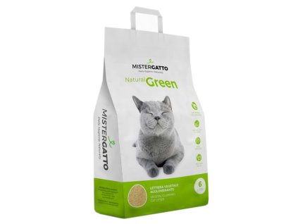 Mister Gatto prírodné zhlukujúce stelivo z kukuričného klasu 6l