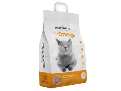 Mister Gatto hrudkujúca podstielka s príjemnou pomarančovou vôňou 5l