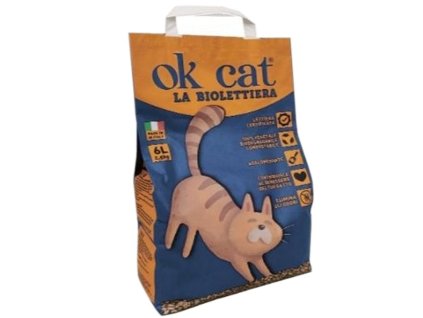 OK Cat ekologické rastlinné stelivo so zhlukujúcim účinkom 10l