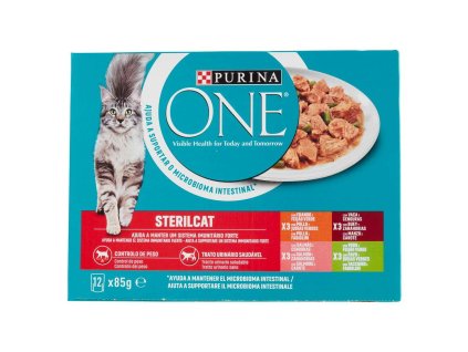 Purina ONE Mix mokrých krmív pre sterilizované mačky 85g-12ks
