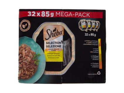 Sheba vlhké krmivo s výberom jemných chutí v lahodnej omáčke 85g-32ks