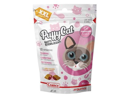 Giuntini chrumkavý snack pre sterilizované mačky s jemnou kuracou príchuťou 90g