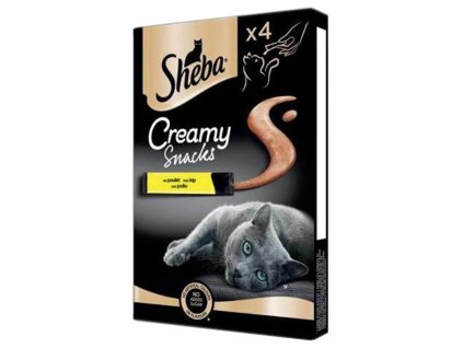 Sheba krémová maškrta pre mačky s jemnou kuracou príchuťou 48g