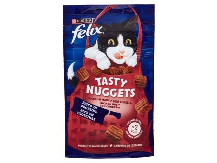 Felix maškrty pre mačky s lahodnou kombináciou hovädzieho a jahňacieho mäsa 50g