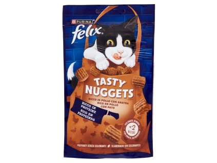 Felix maškrty pre mačky s lahodnou kombináciou kuracieho a kačacieho mäsa 50g
