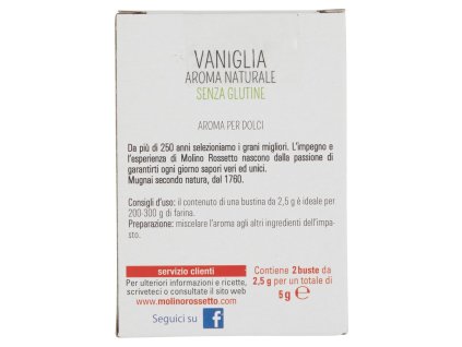 MOLINO ROSSETTO AROMA VANIGLIA X2 BUSTE 5gr
