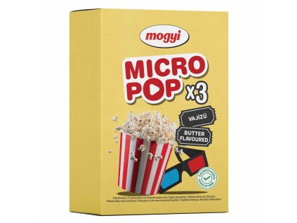 Mogyi Popcorn maslový do mikrovlnej rúry 3x100g