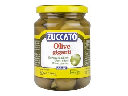 Velké zelené olivy Zuccato 370 g