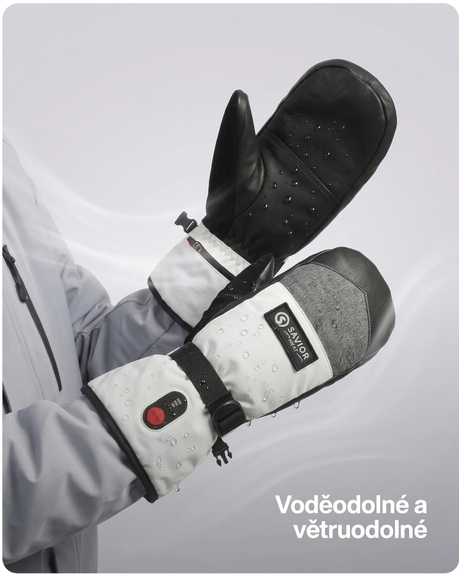 Vyhřívané palčáky SAVIOR 2.0 – voděodolné a větruodolné provedení