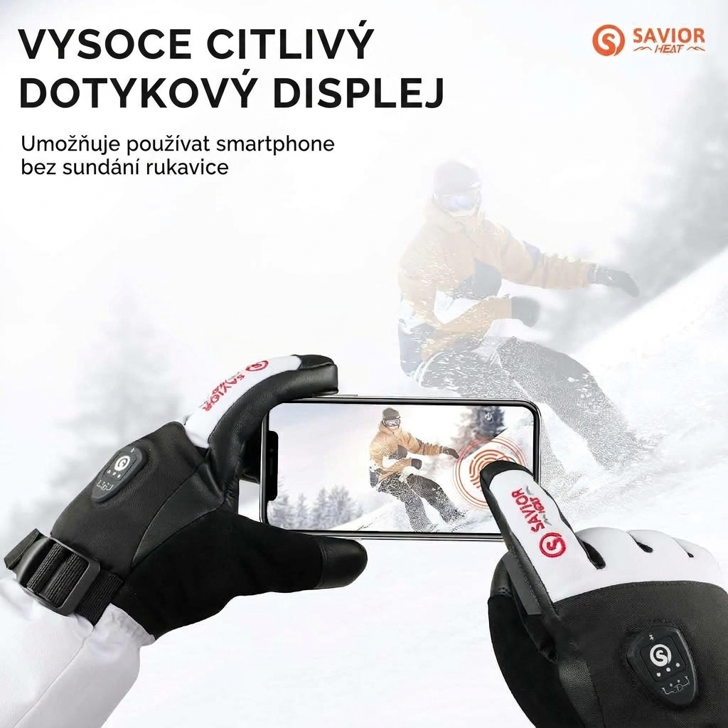 Vyhřívané rukavice SAVIOR 2.0 – detail materiálů