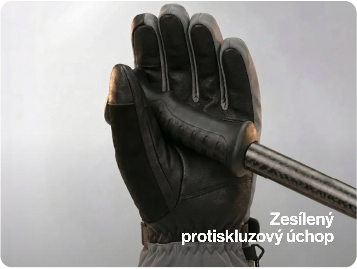 Vyhřívané lyžařské rukavice SAVIOR 2.0 – zesílený úchop a dlaň