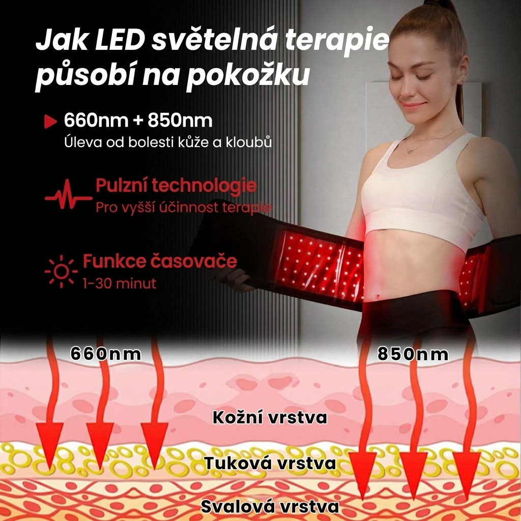 ILWYRED BackTherapy – informace o technologii LED pásu