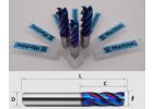 HRC 70 - Face End Mills for Steel - 4 Flutes